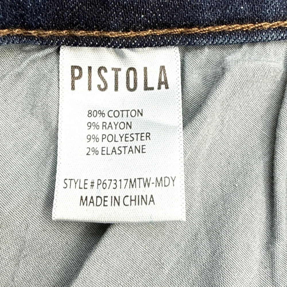 Pistola Mid Rise Skinny Jeans Size 18W Blue‎ Stretch Denim Ankle